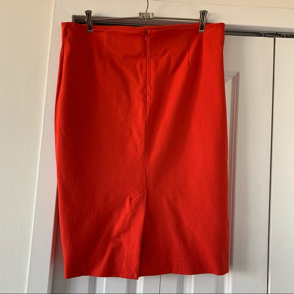 Joe Fresh size 16 BRIGHT red pencil skirt